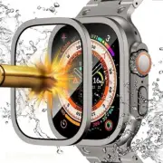 Cover+Tempered For Apple Watch Ultra 49mm Screen Protector iWatch Series Ultra