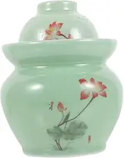 Chinese Pickle Jar Ceramic Storage Jar Sealing Jar Pickle Pot for Home Restaurant
