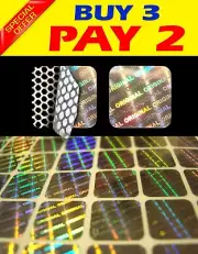 392 HOLOGRAM TAMPER PROOF SECURITY WARRANTY VOID STICKER LABEL SEALS 0.4"x0.4"