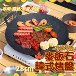 韓式麥飯石薄型戶外家用不沾烤盤燒烤盤-28CM