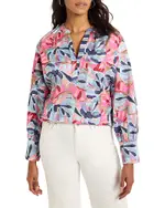 Nic+Zoe Firework Foliage Woven Top