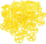 HOMSFOU 100 Pcs Ceramic Tile Cross Tile Spacers Plastic Leveling Spacer Home Floor Tile Spacer Suitable for Living Room Bedroom Kitchen Wide Application