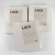 3 IKEA Lack Floating Wall Shelf White 30x26 cm 11.75 x 10.25 in (New)