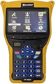 VF-9930 Full HD 1080P Digital Satellite Signal Meter Finder Support DVB-S/S2 DVB-T/T2/C Combo TV Receiver Spectrum Analyzer MPEG2 & MPEG4 & H.264 & HEVC H.265