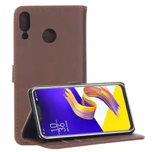 Asus Zenfone 4 Selfie Pro 皮革保護套復古紋磁扣帶掀蓋手機套皮套