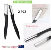 two 2pcs Eyebrow Trimmer Sharp Knife razor blade Face Hair TRIM Makeup brow face