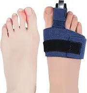 Toe Splints, Toe Straightener Hammer Toe Corrector for Women & Men, Toe Brace for Broken Toe Support, Curled Toes, Hammer Toes Crooked Toes Bent Toes (Blue)