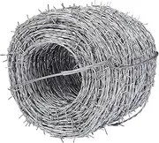 Razor Wire Barbed Wire 4 Point Barbed Wire, Anti-Climbing Barbed Wire Coils, Outdoor Garden Wire Roll Barbwire for Fence Baseball Bat Crafts Residential