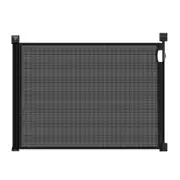 Retractable Baby Gate Pet Safety Dog Cat Fence Enclosure Safe Guard for Stairs Puppy Security Barrier Mesh Indoor Outdoor Fencing 254cm Black