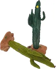 2 Pack Mini Artificial Cactus Small Fake Cactus Plants for Home Decor Artificial Potted Live Mini Plants for Garden Tank Decor