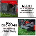 Baumr-AG 248cc Lawn Mower 4-Stroke 21 Inch Petrol Lawnmower 4-in-1 Self-Propelle