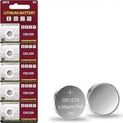 5 Pack CR1220 3V Lithium Battery CR 1220 40mAh for LED Light/Bracelet/Flashlight 3V Button Coin Cell 27a