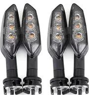 Motorcycle Indicators Turning For Y&amaha FZ 16 250 FZS 150 FZ1 FZ8 For Tenere 700 XSR For Tracer 900/GT Motorcycle Flasher Indicator LED Turn Signal Light Running(4pcs Smoked)