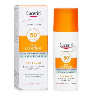 限時下殺價Eucerin 優色林 防曬 控油 輕爽 高效防曬麵霜 SPF50 控油 麵部 防曬乳 公司貨