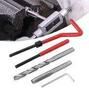 SustVita 25Pcs Thread Repair Tools, M7 Thread Repair Kit with Clear Plastic Box for Efficient Auto Repairing and Machinery Processing