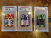 1976 Topps Fun Pack Assorted Subjects, Sports and/or Non-Sports PSA 9, 9, 9 RARE