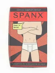 Spanx White Cotton Comfort Brief Men's Size XL L52918