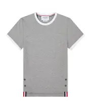 Thom Browne Ringer T-Shirt IT40,IT42,IT38 light gray