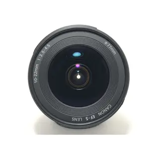 二手佳能 Canon eos 相機超廣角鏡頭 EF-S 10-22mm 1:3.5-4.5 Φ77mm 簡易動作確認
