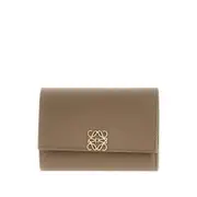 [LOEWE] LOEWE Small leather 'Anagram' wallet Woman One Size One Size Beige