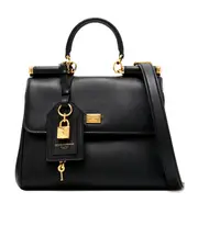 Dolce Gabbana My Sicily Logo Plaque Handbag One size Black