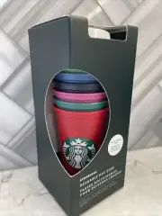 Starbucks 2021 Winter Holiday Hot Cups, Set of 6 Color Change Cups New
