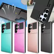 Wallet Card Holder Hard Phone Cover For Samsung Galaxy S23 Plus S23 Ultra Case