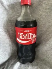 Share A Coke with Hallie 2025 Personalized Gift Coca Cola Bottle 20oz