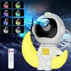 Astronaut Galaxy Star Projector Moon Night Light Spaceman Light Projector &Timer