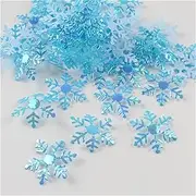 Party Decor 300Pcs/Bag Snowflake Frozen Party Snowflake Christmas Decorations for Home Winter Decorations Wedding Party Decoration (Color : Blue)