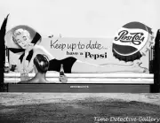 Pepsi-Cola Billboard - 1950s - Vintage Photo Print