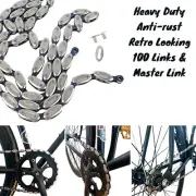 Fixed Gear Road Bike BMX Single Speed Olive Bicycle Chain 100 Link W Master Link