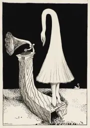 Oscar Dominguez - Le Souvenir de l'avenir 1938 Signed - 17" x 22" Fine Art Print