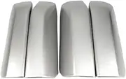 NEGRO 4Pcs Car Roof Rack Bar Rail End Shell Cover,Fit For Toyota, 4Runner N280 2010-2020 Trim Replacement Silver Black Plastic Roof Rack Roof Rack Shield(Silver)