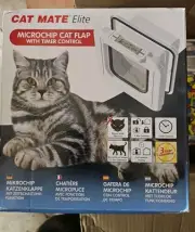CAT MATE Elite Microchip Cat Flap w/Timer Control *NEW*