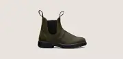 Blundstone Women's Chelsea Olive Water-Resistant Lightweight Leather Boot #1615