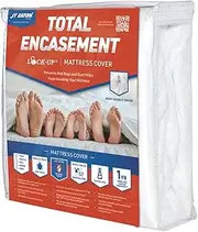 JT Eaton Lock-Up Twin Stretch-Knit Polyester Mattress Cover