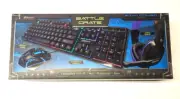 3-in-1 Wired LED Gaming 104-Key Keyboard + 3600 Max DPI Mouse + Headset with Mic