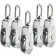 M50 Single Pulley Snatch Block Lifting Crane Swivel Hook Single Pulley 880LB/...
