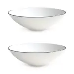 Twig New York Alex Platinum 8 Soup Pasta Bowl, Set of 2