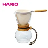 在飛比找樂天市場購物網優惠-《HARIO》濾布橄欖木手沖咖啡壺240ml DPW-1-O