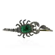 6.18ct Gemstone Diamond Scorpio Palm Bracelet 925 Starling Silver
