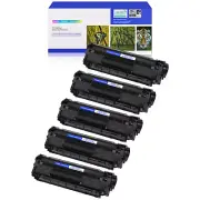 5PK Q2612A 12A Toner Cartridge Compatible for HP LaserJet 3015 3020 3030 3050