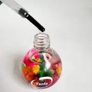 Vanfa Cuticle Oil infused with real flower 0.42 Oz - Scent: Grape