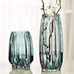 2PCS SIMPLE GLASS VASE LILY DEVICE LIVING ROOM LARGE FLOWER