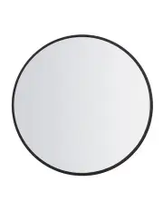 [Traderight] Wall Mirror Round Shaped Bathroom Makeup Mirrors Smooth Edge 70CM in Black