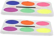 6 Oil Body Paint Palette Face Painting Kit Boys and Girls Party Makeup Safe Non-toxic Easy to Clean
