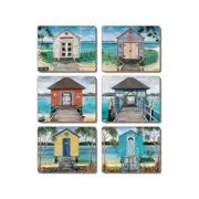 Cinnamon Cork Backed Coasters Set of 6 Boathouses