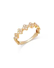 Bloomingdale's Fine Collection Diamond Clover Band in 14K Yellow Gold, 0.44 tcw