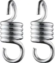 2 Pcs Hammock Chair Spring Porch Swings Hanging Chairs Springs 1100Lbs Capacity